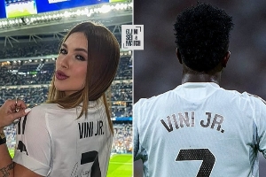 原谅他🟢模特女友：维尼修斯有错但他道歉了，愿意再给他机会