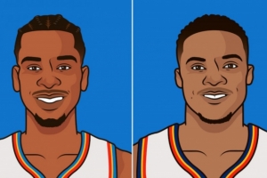 55分！亚历山大雷霆生涯第5次砍50+ 追平威少并列队史第一