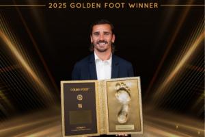 击败姆巴佩、罗德里等人！官方：34岁格列兹曼荣膺2025金足奖