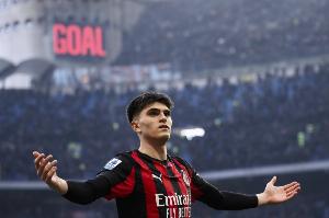 身价300万！19岁巴尔泰萨吉获处子球+双响，正牌青训已成米兰主力