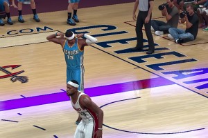 年轻的甜瓜什么水平？ 2K模拟掘金时期的安东尼超强打球